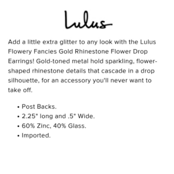 Lulu's flower drop earrings - Picture 4 of 6